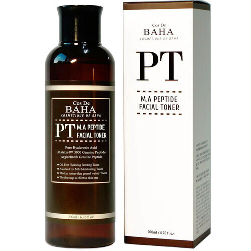 Тонер для лица увлажняющий Cos De BAHA Peptide toner (PT), 200мл #1