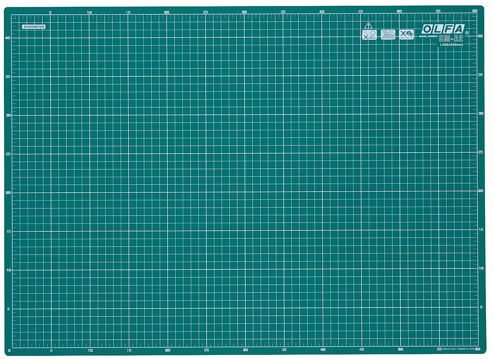 Коврик непрорезаемый формат A2, 600 x 430 мм, толщиной 2 мм OLFA  #1