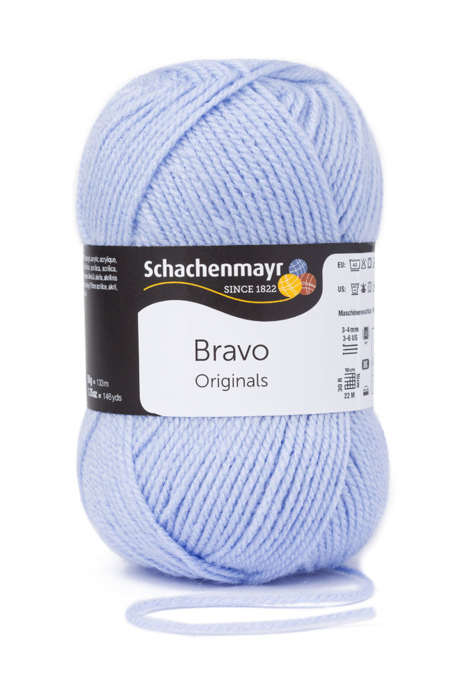 Пряжа для вязания Schachenmayr Originals Bravo, светлая сирень (8369), 133 м, 50 г  #1