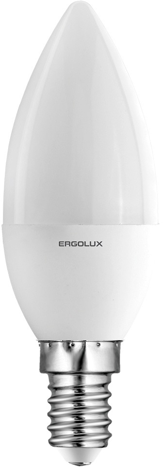 Лампа светодиодная Ergolux LED-C35-7W-E14-3K Свеча #1