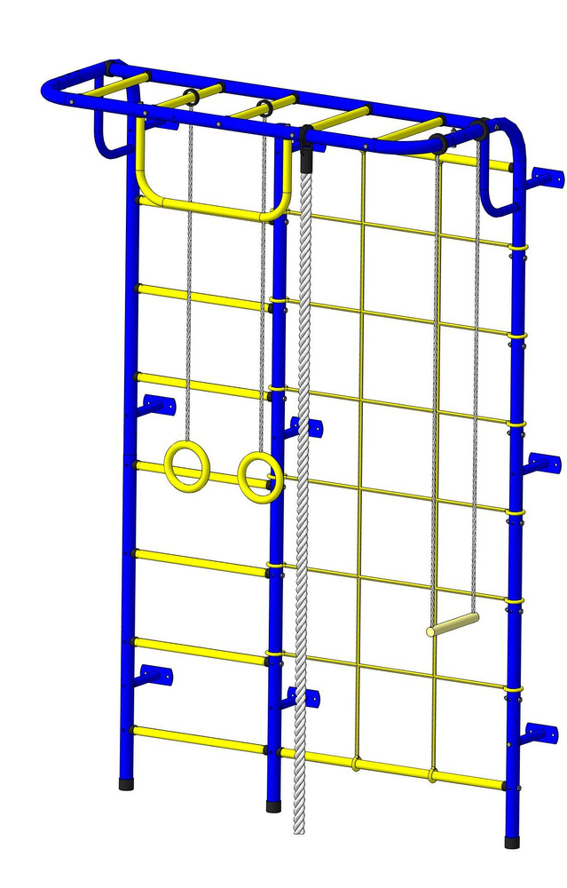 Детский спортивный комплекс Пионер С104М синий жёлтый #1