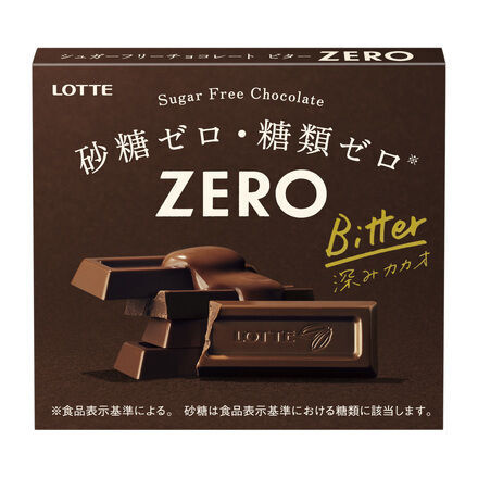 Японский Шоколад тёмный без сахара LOTTE Zero Bitter Зеро Биттер тёмный, без сахара, 50гр.  #1