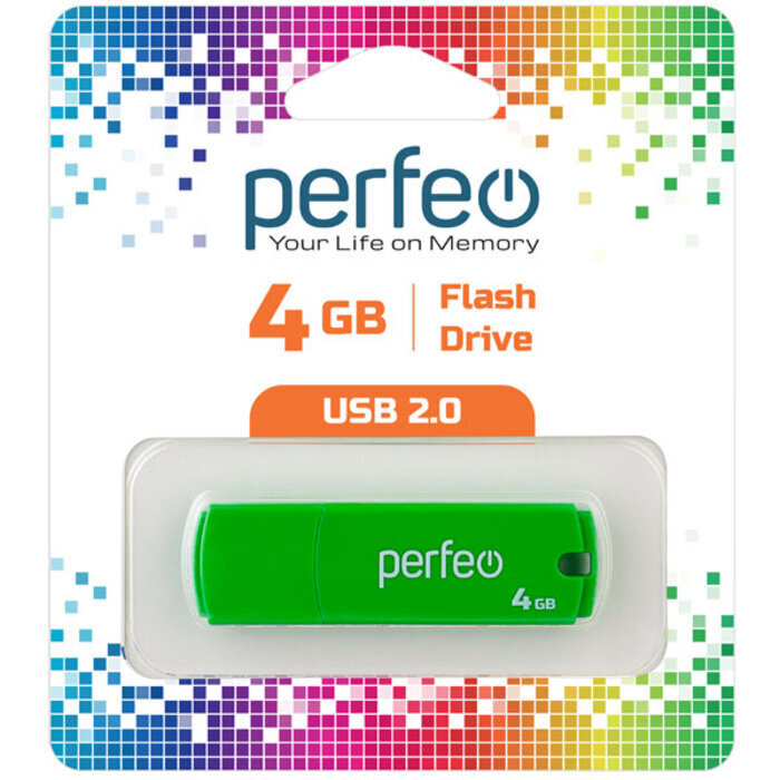 Perfeo USB-флеш-накопитель PF-C05 4 ГБ, зеленый #1
