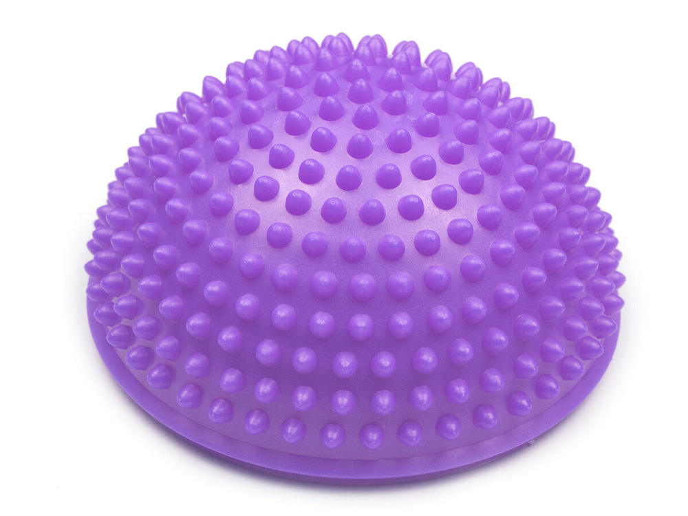 Полусфера массажная Estafit 15 см балансировочная подушка для фитнеса диск босу, фиолетовая  #1