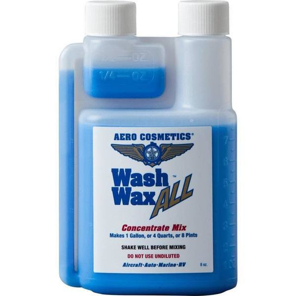Средство для очистки универсальное с воском (мойка без воды) WAX ALL, концентрат, 230 мл Aero Cosmetics #1