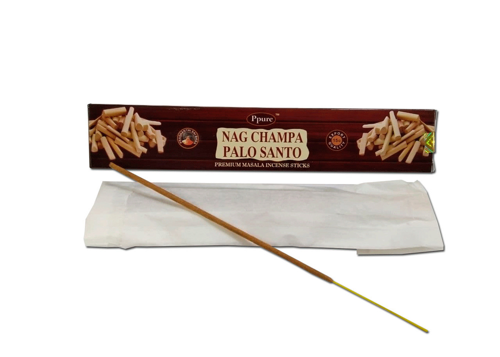 Благовония палочки Ppure Nag Champa Palo Santo (Наг Чампа Пало Санто), 15 гр, 12 шт  #1