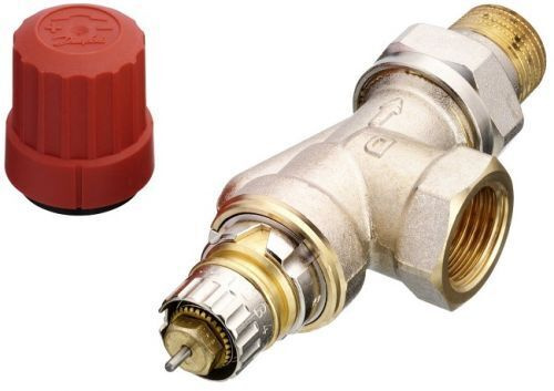 Термостатический клапан угловой осевой 1/2" НР-ВР Danfoss RA-N / RTR-N UK 15 7048 013G7048  #1