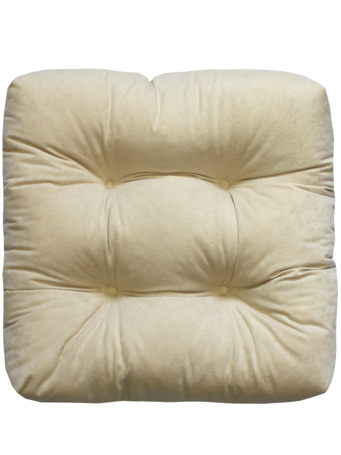 Подушка для сиденья МАТЕХ VELOURS LINE 40х40 см. Цвет молочный, арт. 49-456  #1
