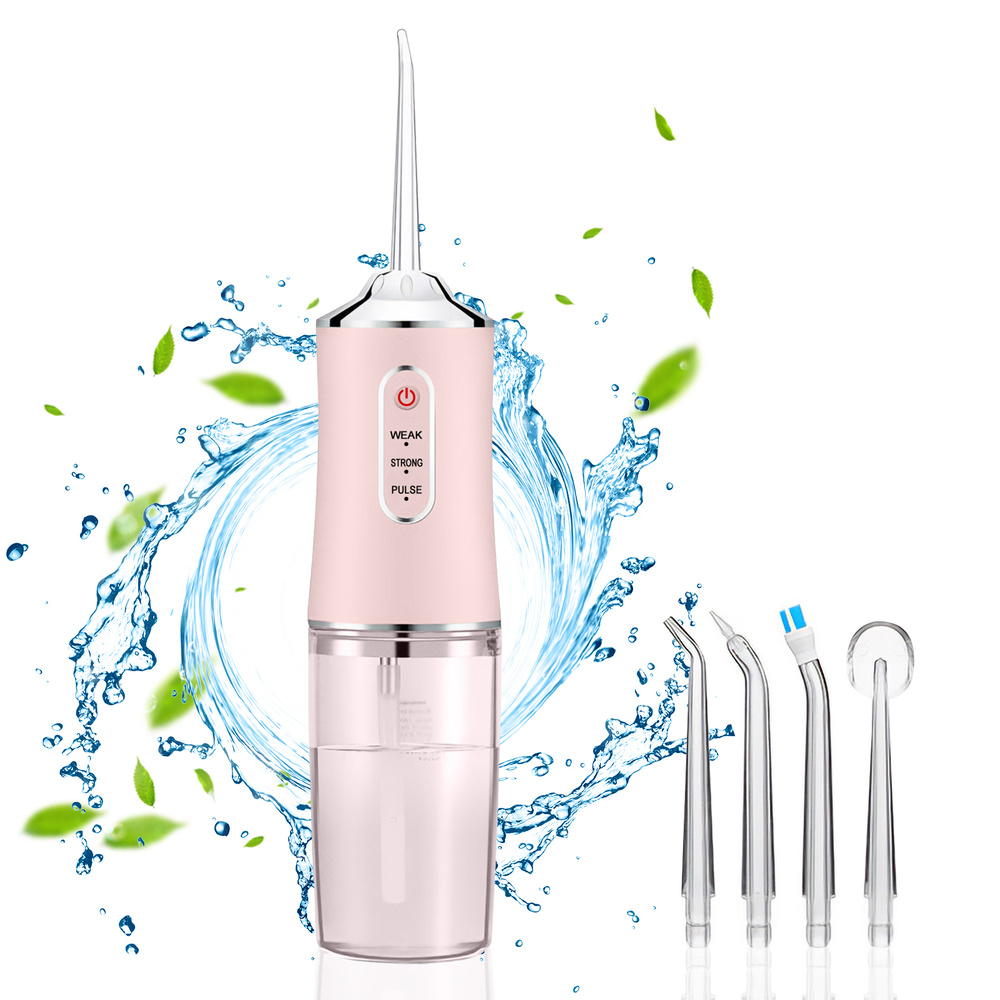 Портативный ирригатор Goodly Oral Irrigator PPS для полости рта и чистки зубов, 3 режима, 4 насадки, #1