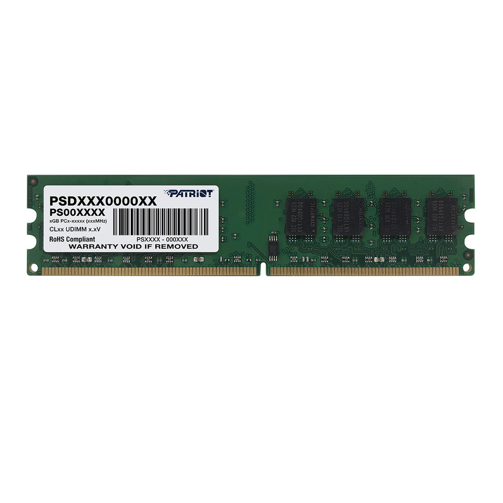 Оперативная память Модуль памяти PATRIOT DDR2 DIMM 2GB (PC6400) 800Mhz PSD22G80026 1x2 ГБ (PSD22G80026) #1