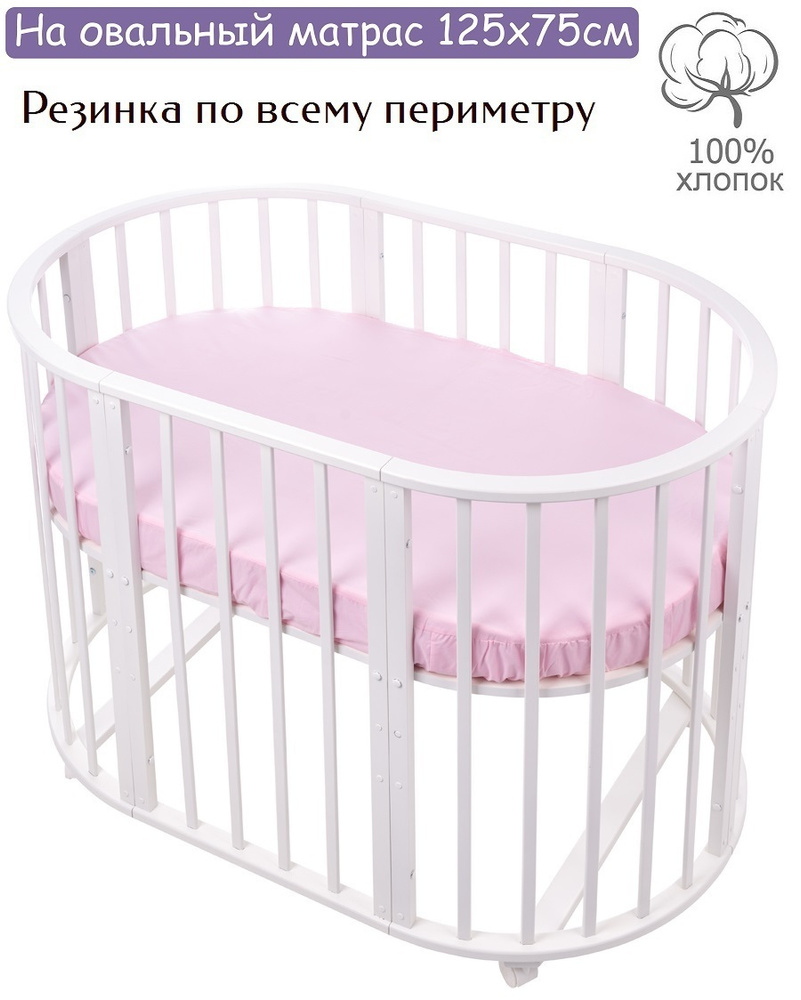 Lemony kids Простыня на резинке, Поплин, 75x125 см #1