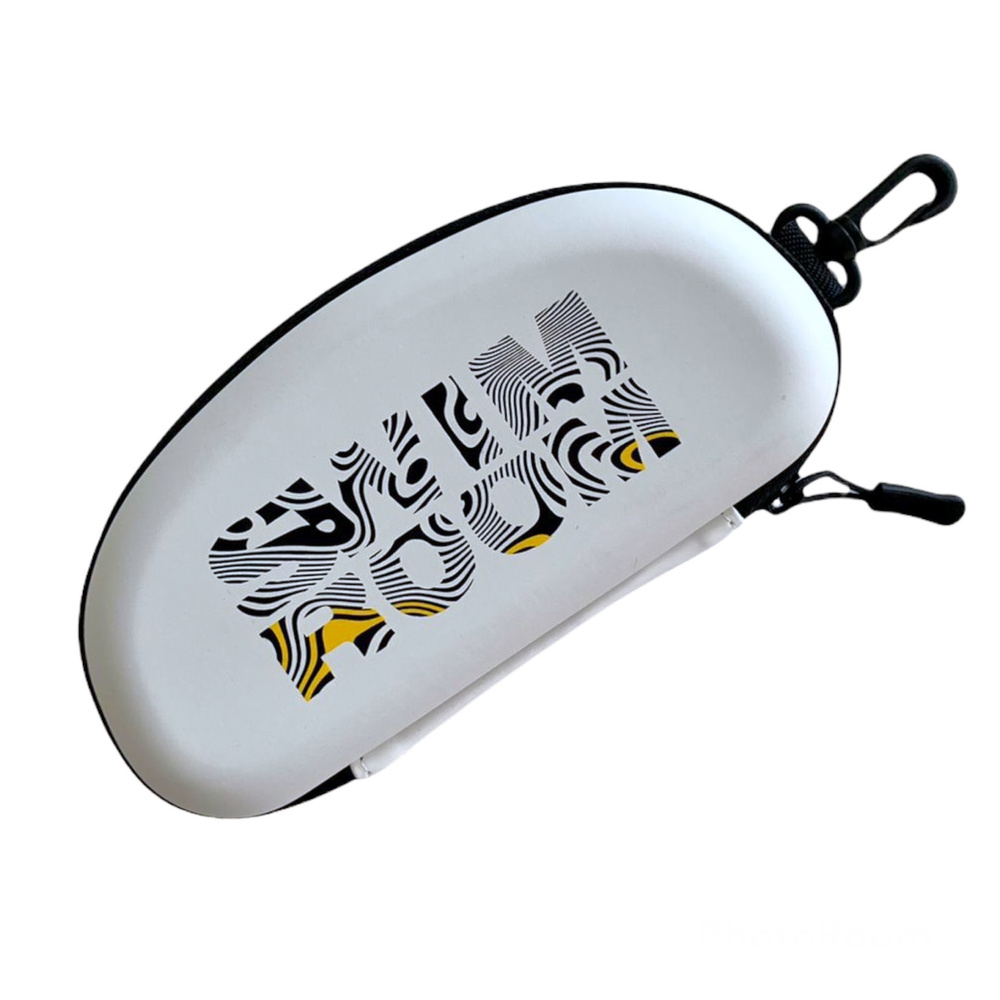 Чехол / футляр для плавательных очков и шапочки SwimRoom "Swim Case 2.0", Белый с желтым  #1