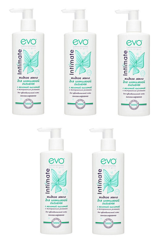EVO Intimate Жидкое мыло для интимной гигиены для чувствительной кожи с молочной кислотой и экстрактом #1