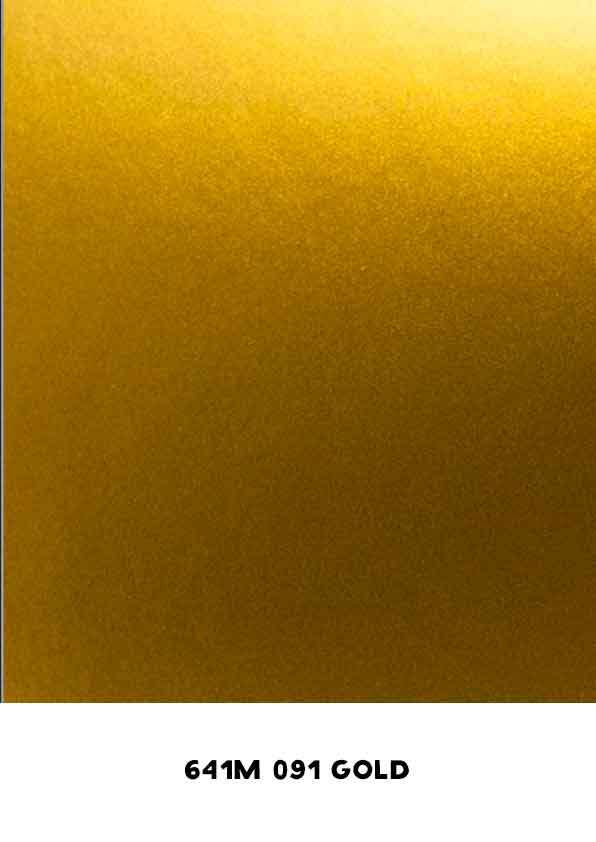 Самоклейка Оракал матовый 641M 091 gold (золотой металлик) 1х0,5 м  #1