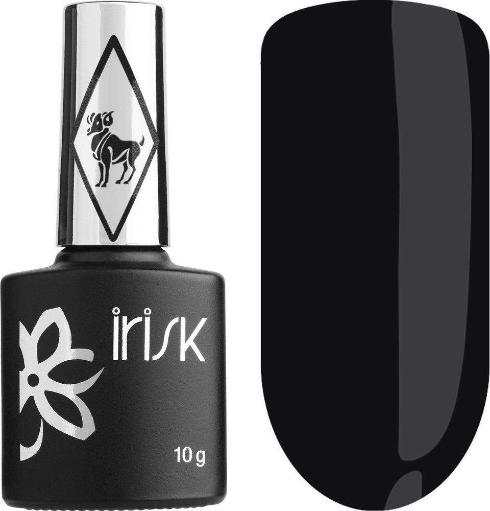 IRISK Гель лак для ногтей, для маникюра Zodiak, Оттенок №12 черный, 10 мл.  #1