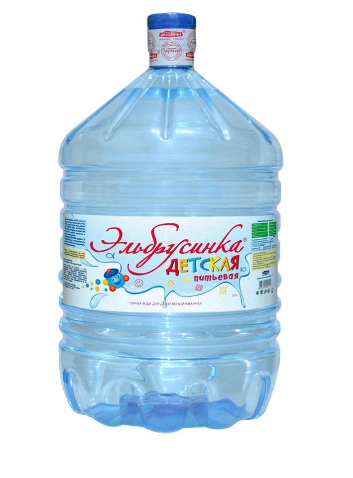 Вода питьевая детская Эльбрусинка 19л в разовой таре #1