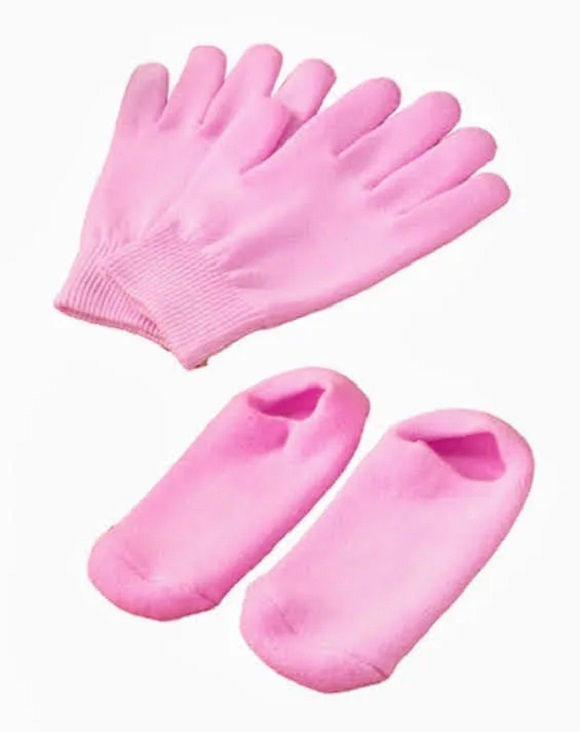 Набор!!!! Гелевые SPA-перчатки и SPA-носочки/ Многоразовые перчатки и носочки. SPA эффект в домашних #1