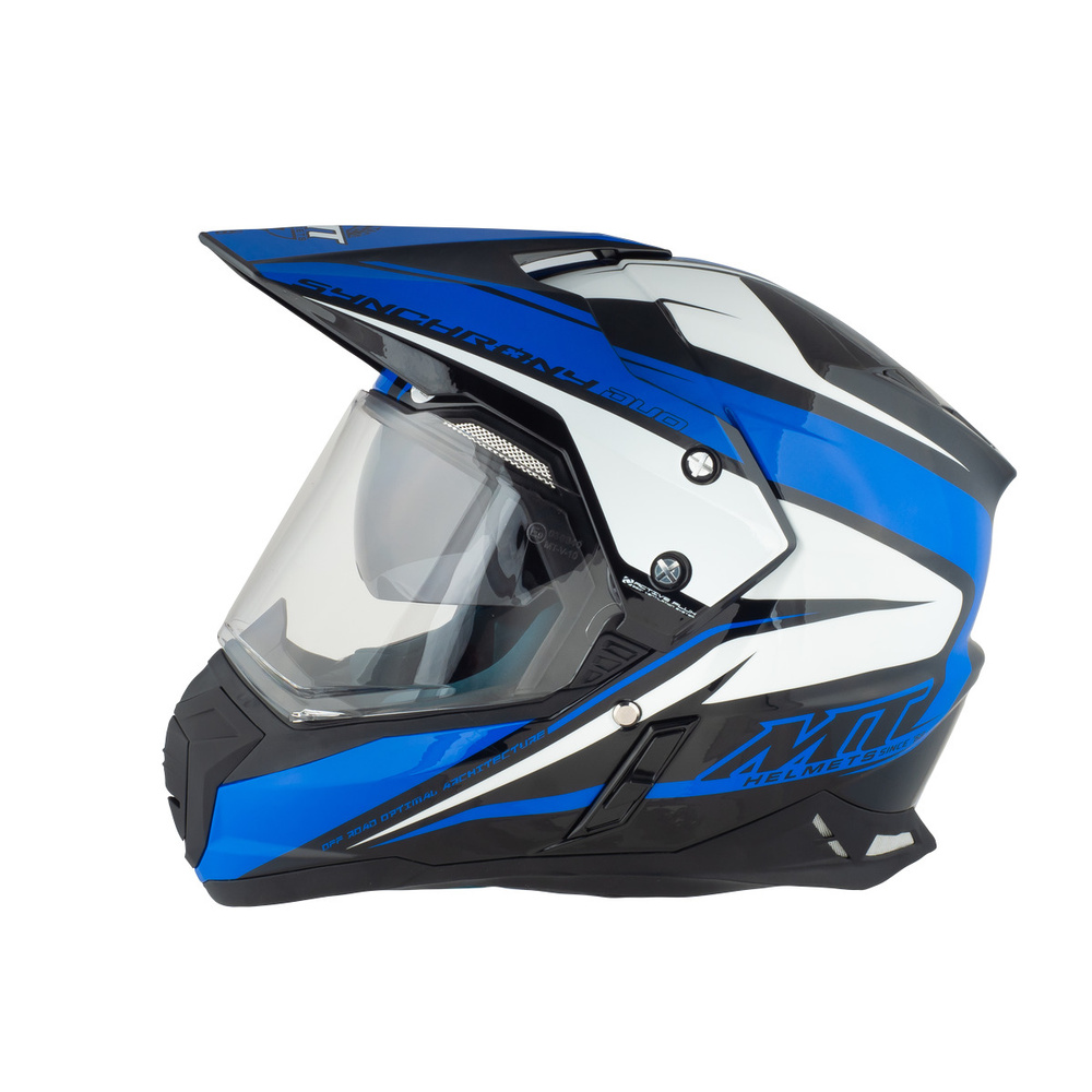 Шлем MT SYNCHRONY Duo Sport Duality (XS, Gloss Black Blue White) #1