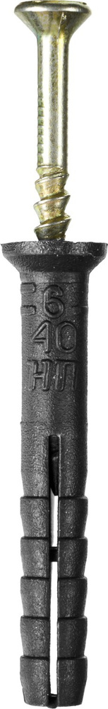 STAYER 6 х 40 мм, потайной бортик, 2500 шт, дюбель-гвоздь (30640-06-040)  #1