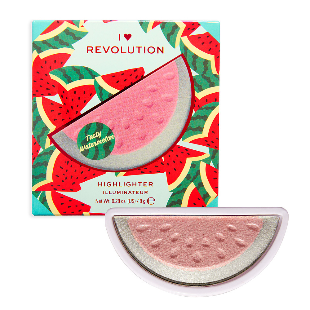 I Heart Revolution Хайлайтер для лица сухой Tasty Watermelon Highlighter #1