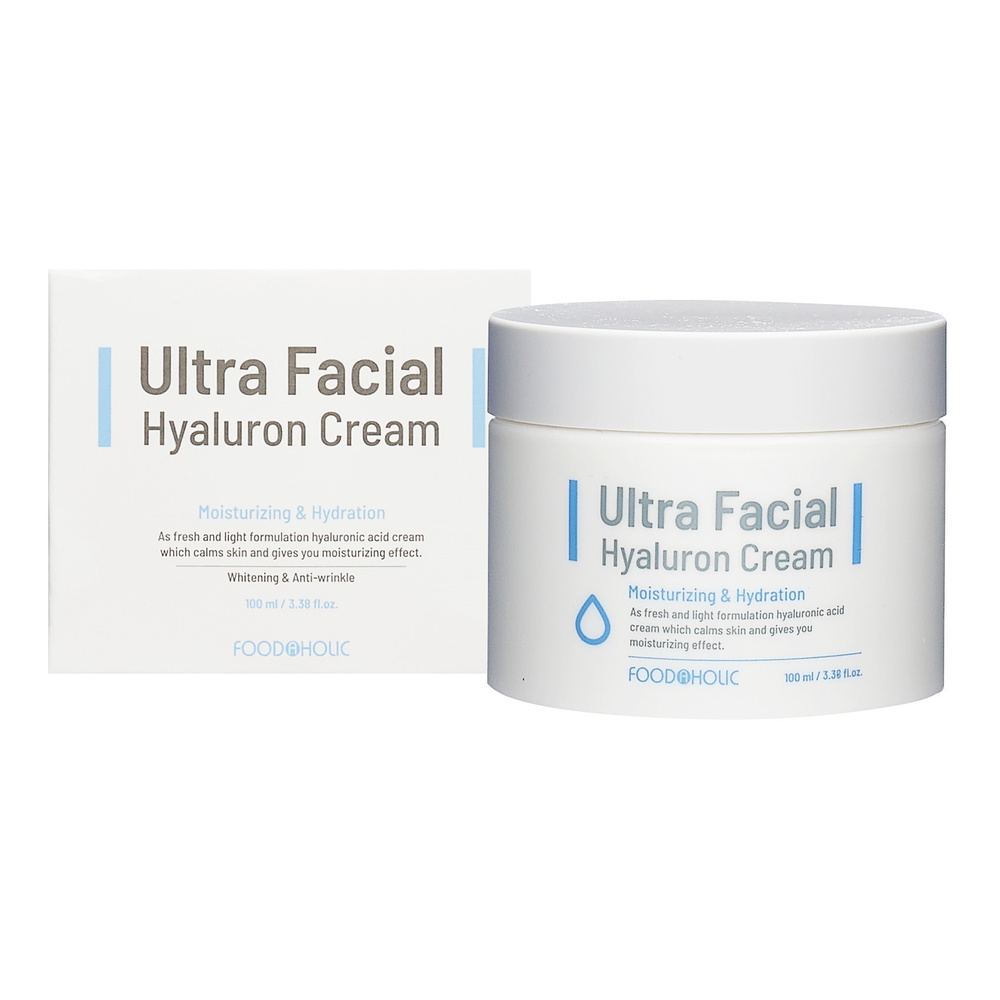 Антивозрастной функциональный крем для лица с гиалуроновой кислотой FOODAHOLIC ULTRA FACIAL HYALURON #1