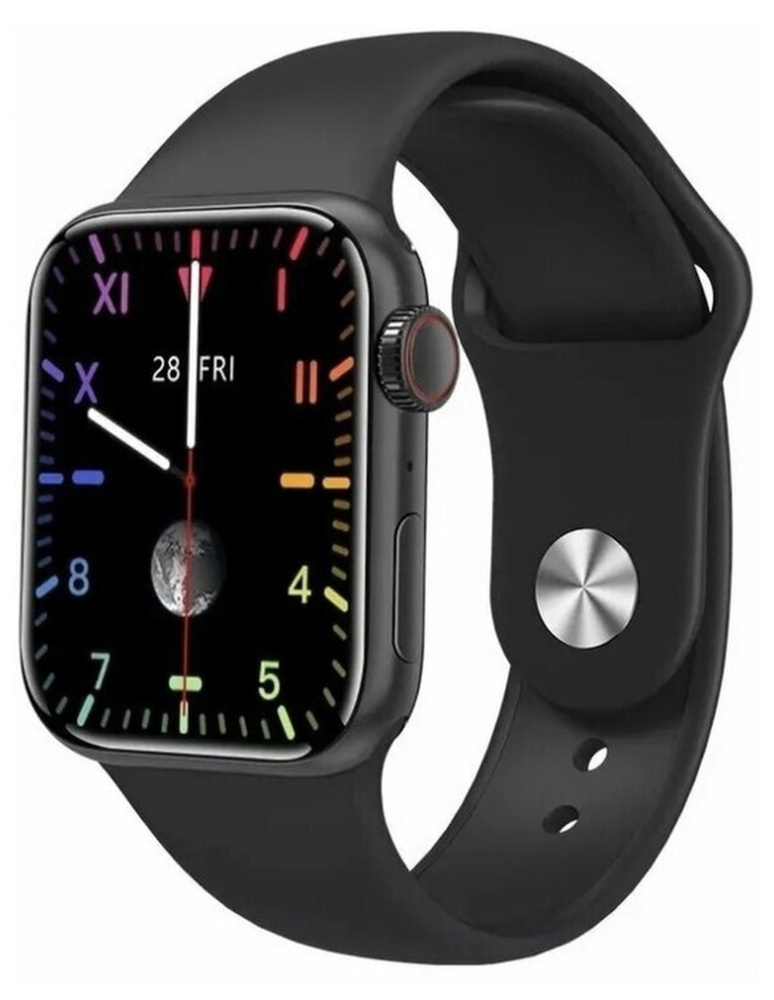 Умные смарт-часы Musson Smart Watch M16 mini с экраном 38 мм (черный) #1