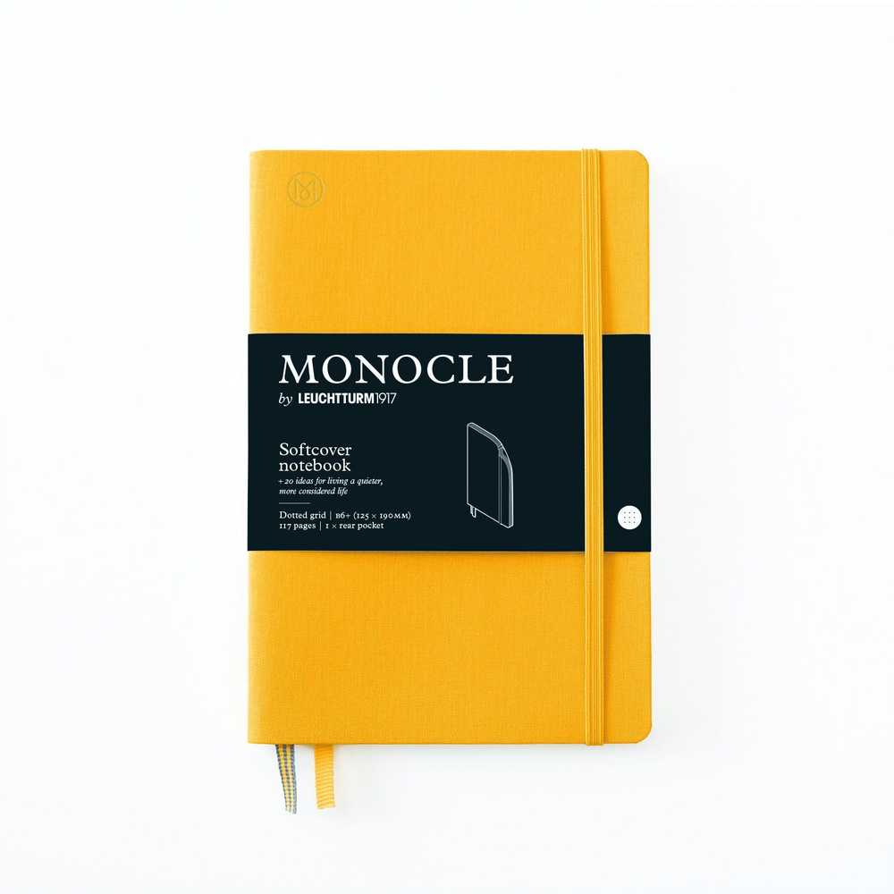 Блокнот Leuchtturm1917 Monocle B6+ мягкая обложка, желтый, в точку, 117 страниц  #1