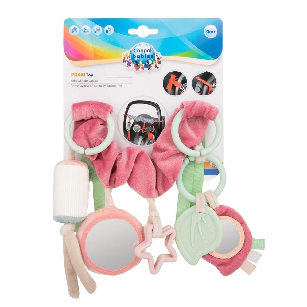 Погремушка Canpol babies Toy Pastel Friends для коляски/автокресла #1