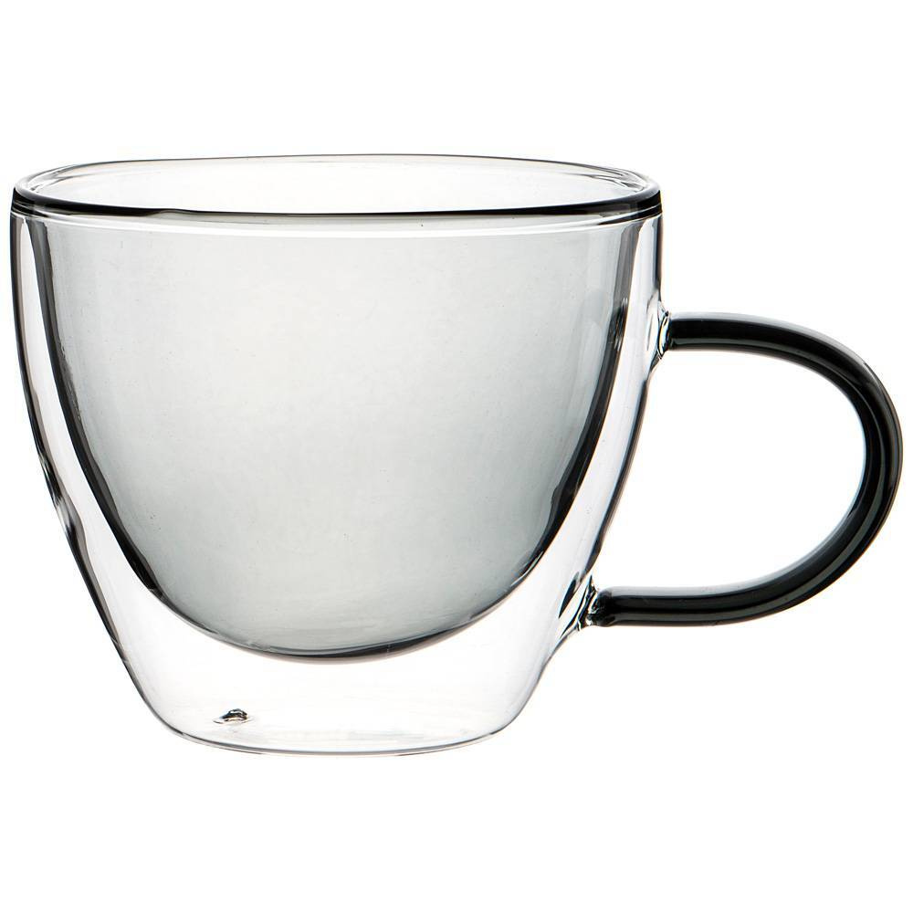 Кружка / чашка стеклянная для чая / кофе с двойными стенками "DOUBLE-WALL" 250 мл., диаметр 9 см высота #1