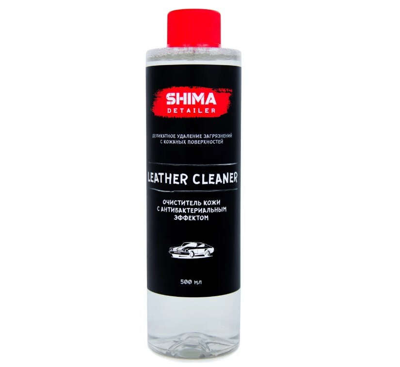 Очиститель кожи автомобильный с антибактериальным эффектом SHIMA DETAILER LEATHER CLEANER 0,5л  #1
