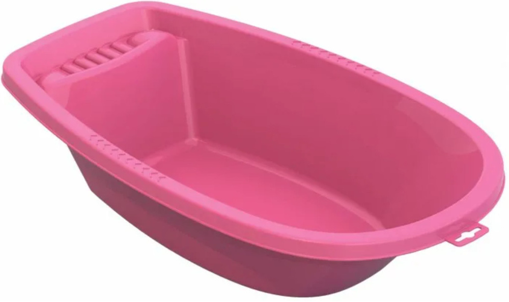 Игрушка для купания, Ванночка малая, розовая, аксессуары для кукол, размер - 44 х 23,5 х 10 см.  #1