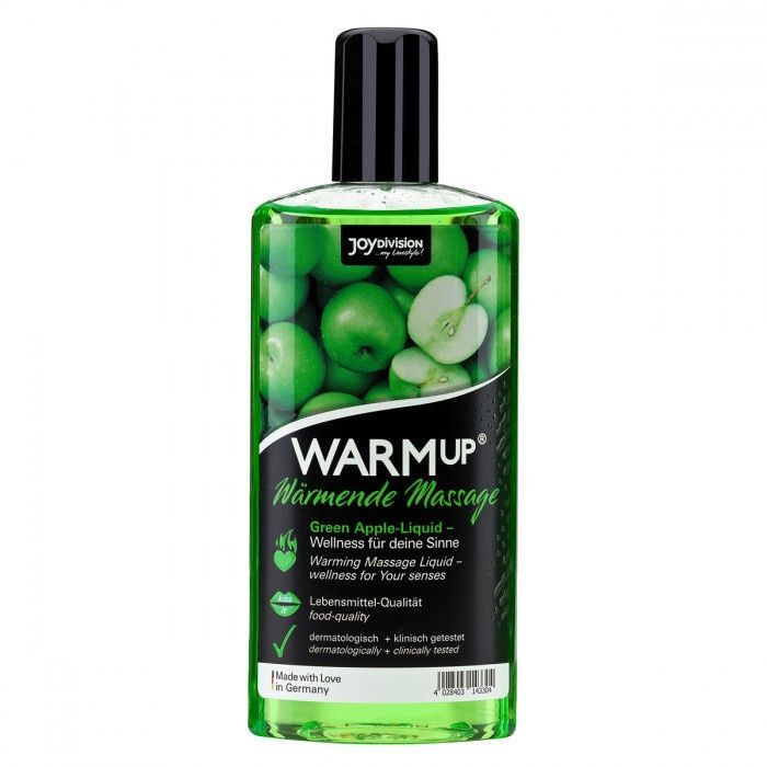 Массажное масло WARMup Green Apple с ароматом яблока - 150 мл. #1