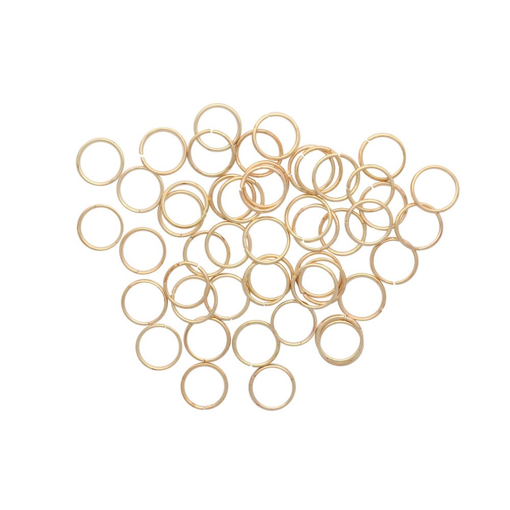 Кольцо соединительное Astra&Craft 0,9*12 мм, фурнитура для бижутерии, 50 шт/упак, цвет золото  #1