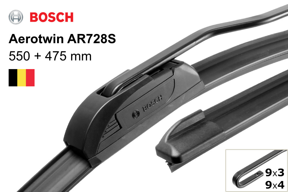 Щетки стеклоочистителя Bosch Aerotwin AR728S, артикул 3397118904 #1