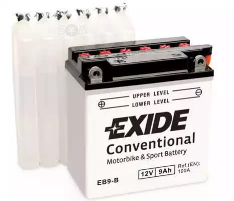 EXIDE EB9B Мото аккумулятор 12 В 9 Ач 100 A  #1