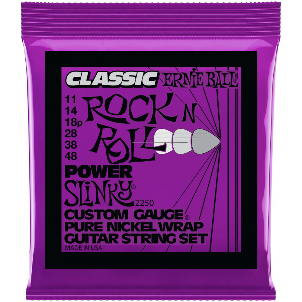 ERNIE BALL 2250 Classic Rock n Roll Pure Nickel Slinky Power 11-48 - Струны для электрогитары  #1