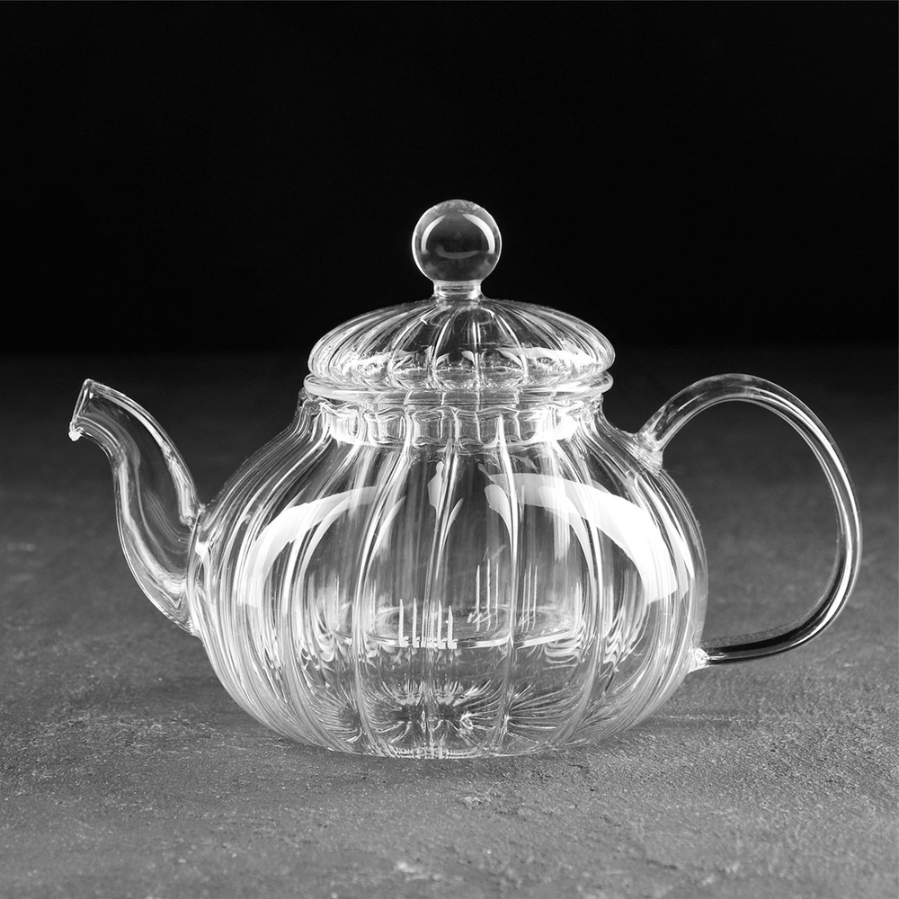 Чайник заварочный "Диана. Доляна", со стеклянным ситом, объем 600 мл  #1