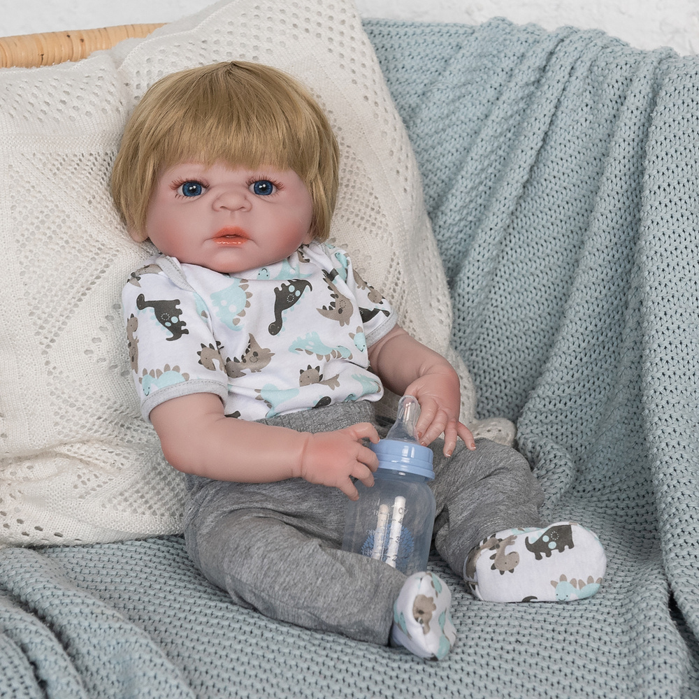 Силиконовая кукла Реборн мальчик Егор, игрушка Reborn Dolls, 55 см  #1