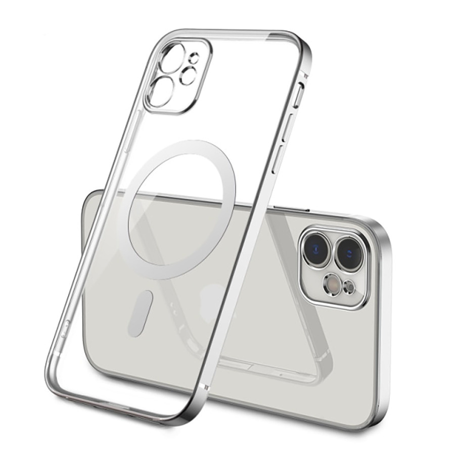 Прозрачный силиконовый чехол для iPhone 13 mini с поддержкой MagSafe -  купить с доставкой по выгодным ценам в интернет-магазине OZON (584503407)