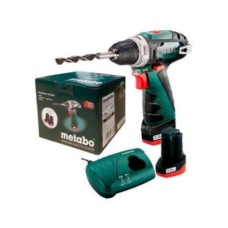 Дрель-шуруповерт Metabo PowerMaxx BS 600984000, 12 В, 34 Нм, 2 АКБ #1