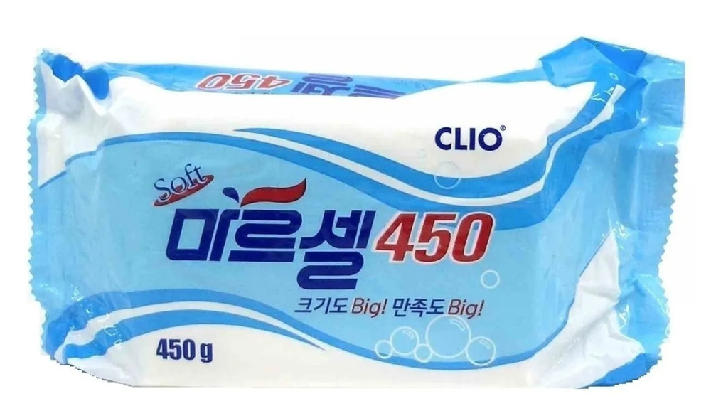 Clio, Мыло хозяйственное кусковое Marcel Soft Big Laundry Soap 450г #1