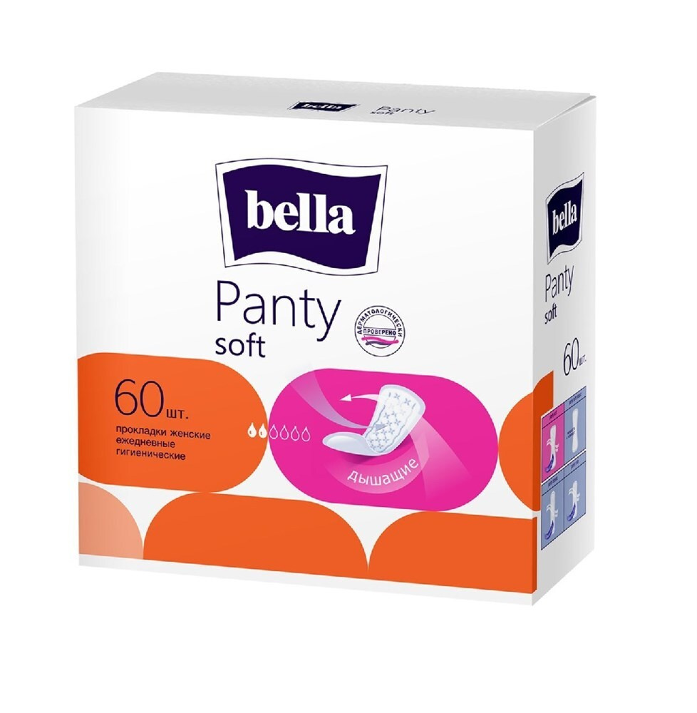 Прокладки ежедневные Bella Panty Soft, 60 шт #1