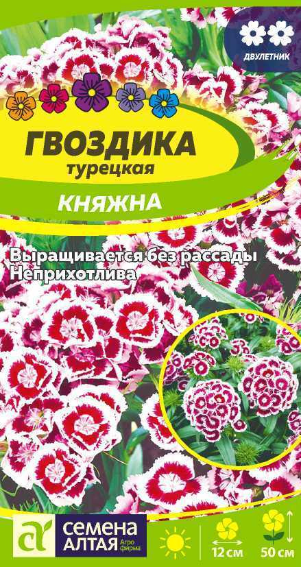 Семена Гвоздика Княжна турецкая (0,2 гр) - Семена Алтая #1