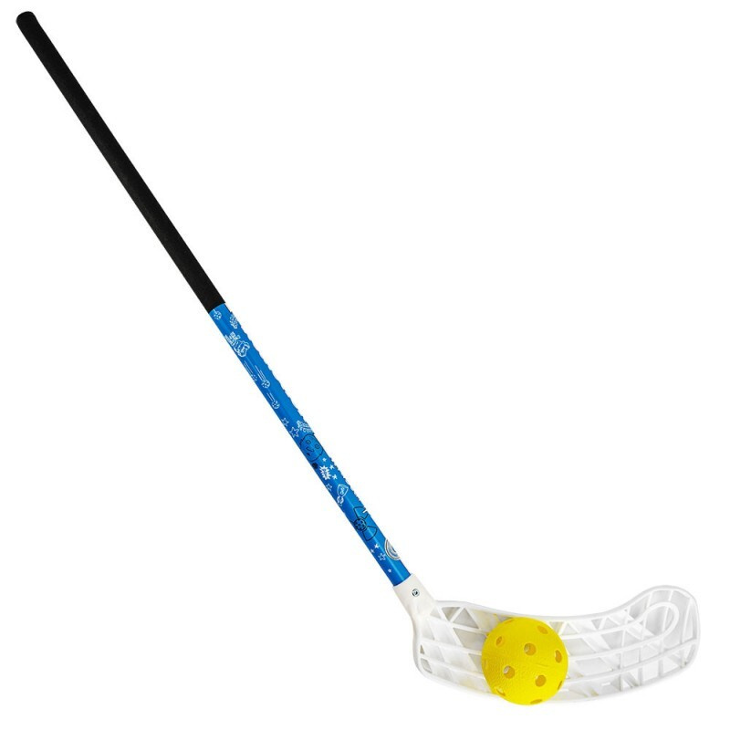 Клюшка для флорбола RealStick KIDSCAMP арт.MR-KF-KC65, 65см, левый крюк, + мяч  #1