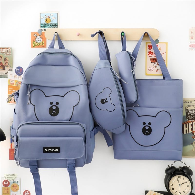 Комплект 4 в 1 с рюкзаком / рюкзак школьный для девочки / ранец школьный  #1