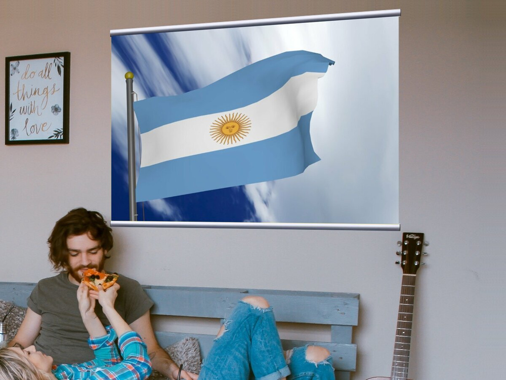 Картина на холсте Аргентина, флаг аргентины, флаг 120x90 см. с  алюминиевым подвесом, в тубусе - купить по низкой цене в интернет-магазине  OZON (553482589)