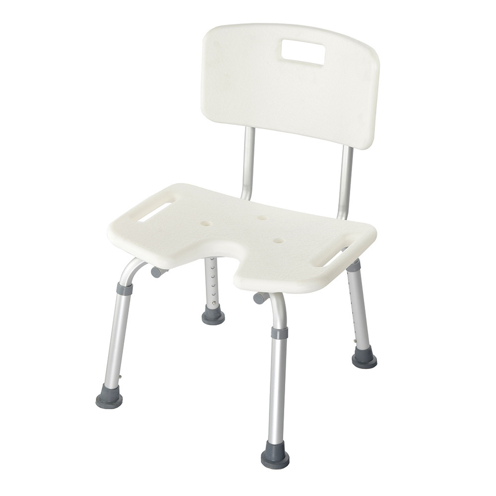 Стул для ванной для пожилых людей BS Seat до 115 кг, стул для душа со спинкой  #1