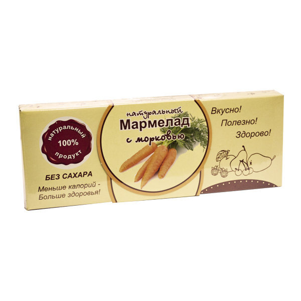 Мармелад натуральный без сахара "Морковь" #1