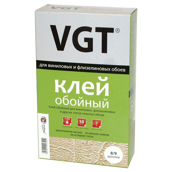 Клей для Виниловых, Флизелиновых и других видов тяжёлых обоев VGT/ВГТ, 0,3 кг  #1