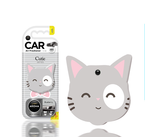 Ароматизатор для автомобиля, брелок, подвеска "Aroma Car" Cutie Cat Blueberry, Польша  #1